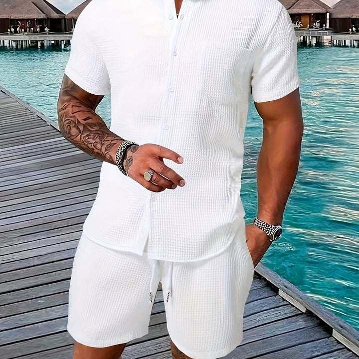 Levoire | Chemise De Golf Blanche & Shorts