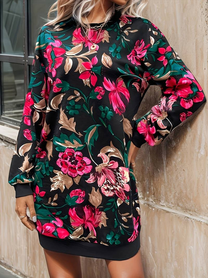 Levoire | Robe Vintage À Imprimé Floral Multicolore 2