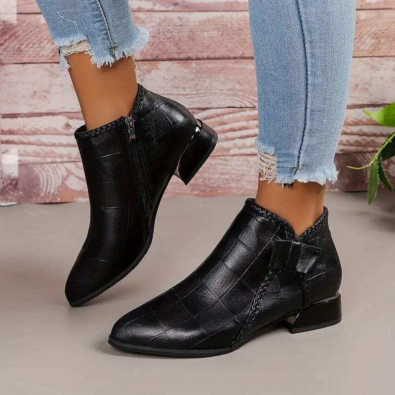 Levoire | Bottines Élégantes Avec Talon Bas