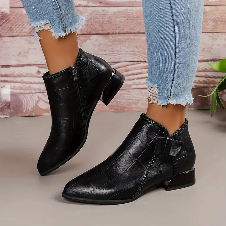 Levoire | Bottines Élégantes Avec Talon Bas