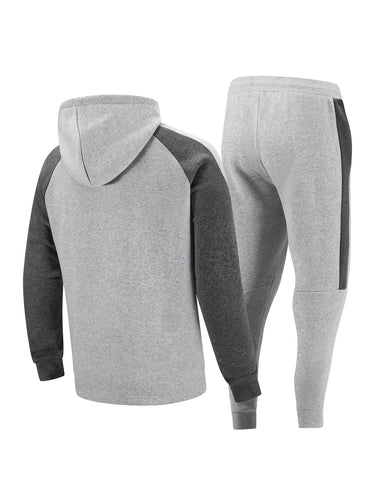 Levoire | Sweat À Capuche À Manches Longues Avec Fermeture Éclair, Ensemble De Sport Avec Pantalon Assorti