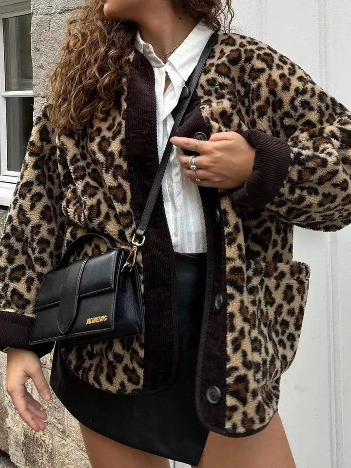 Levoire | Veste de loisirs pour femmes à motif léopard