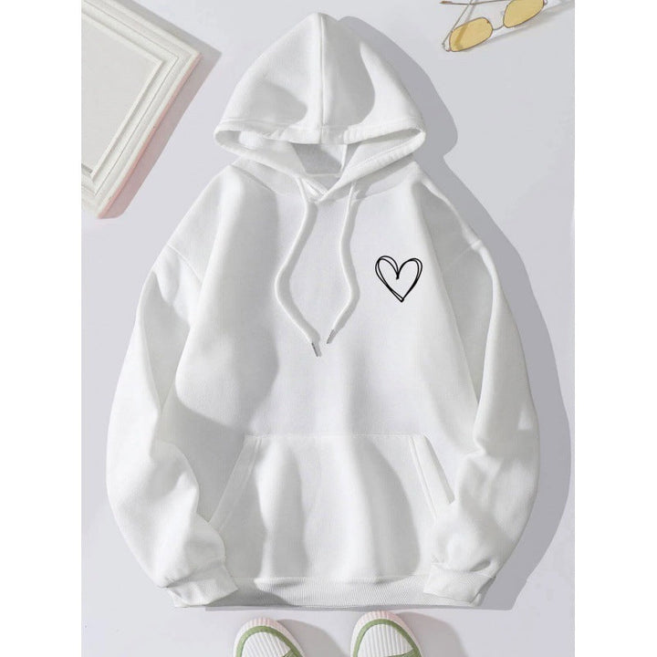 Levoire | Sweat À Capuche Décontracté Long Blanc