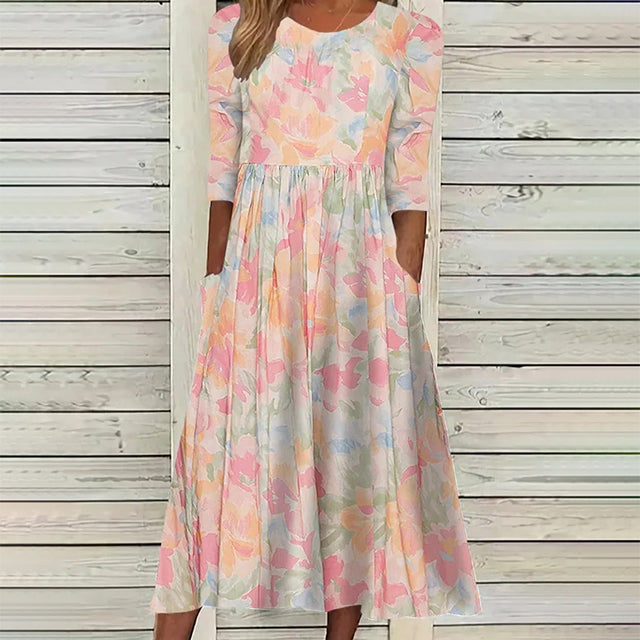 Levoire | Robe À Motif Floral Rose