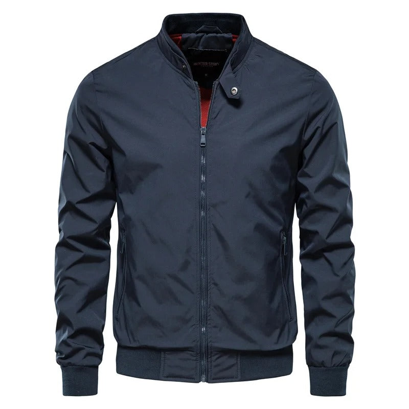 Levoire | Slim Fit Noir Veste D'Été Pour Hommes bleu