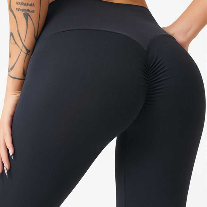 Levoire | Leggings De Yoga Scrunchy Noirs Taille Haute