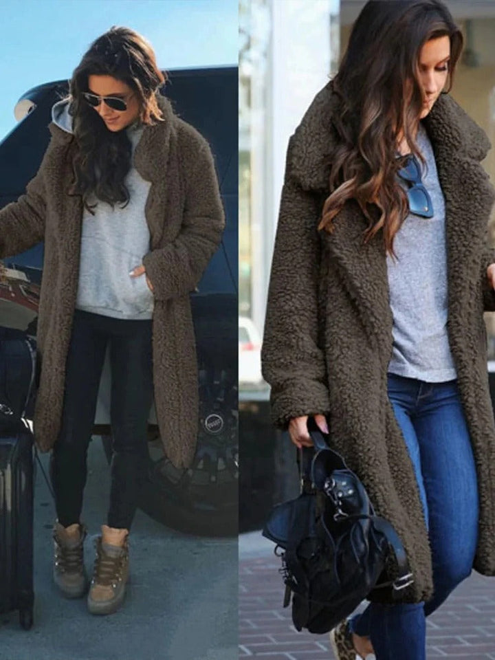 Levoire | Veste En Teddy À Manches Longues En Fourrure Synthétique