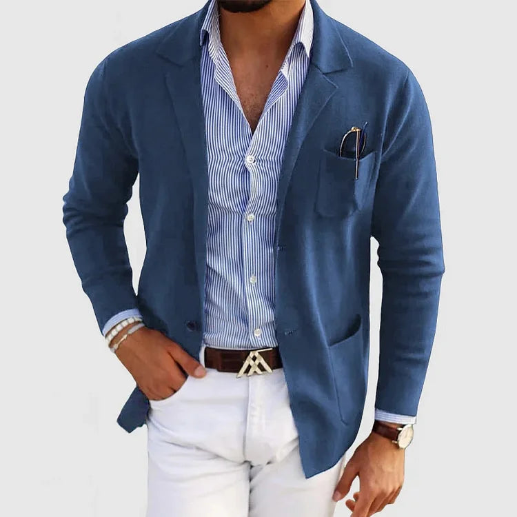 Levoire | Blazer Élégant Pour Hommes Bleu