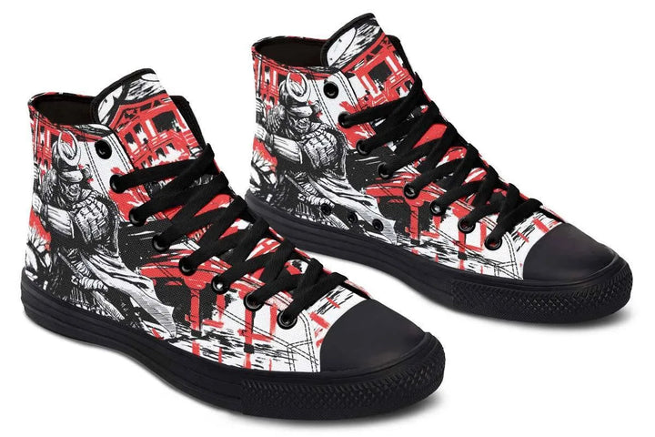 Levoire | Sneaker haute en toile imprimée – Style unique et confort garanti
