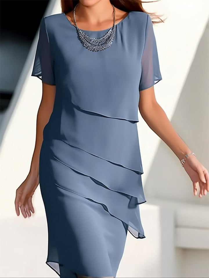 Levoire | Robe Élégante Couvrant Le Ventre Bleu