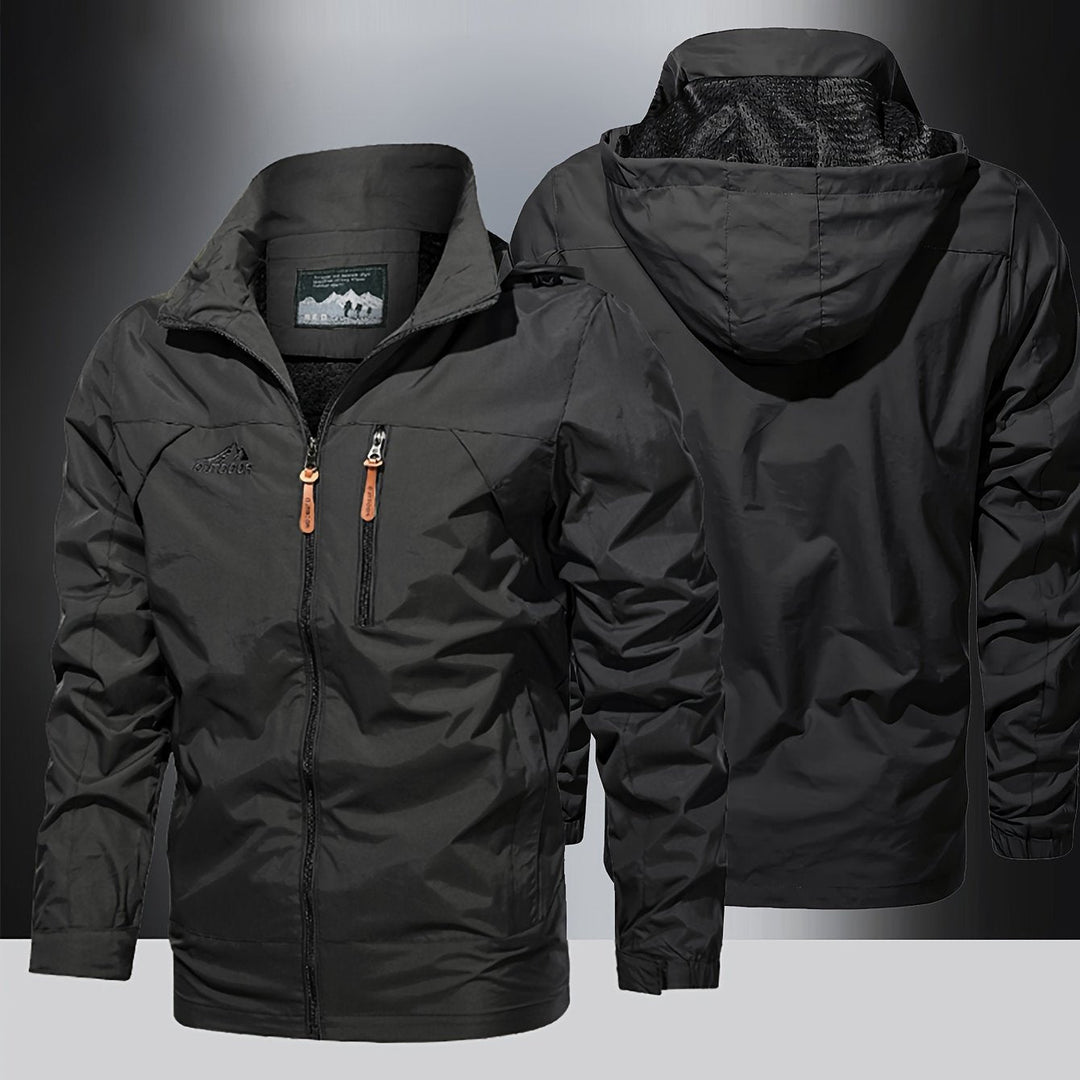 Levoire | Veste Impermeable Pour Hommes Avec Capuche Et Poches