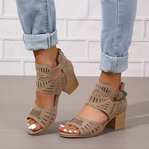 Levoire | Sandales Pour Femmes Avec Des Talons Épais Style
