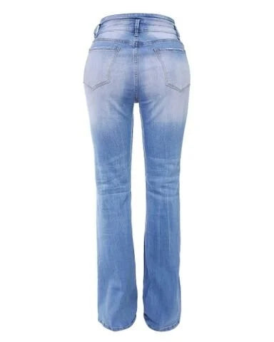 Levoire | Chic Lâche Avec Boutons Jean Pantalon