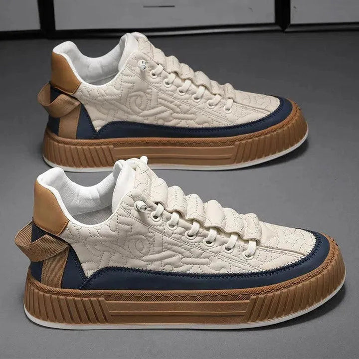 Levoire | Baskets pour hommes à semelle épaisse – design moderne et confort maximal Blanc