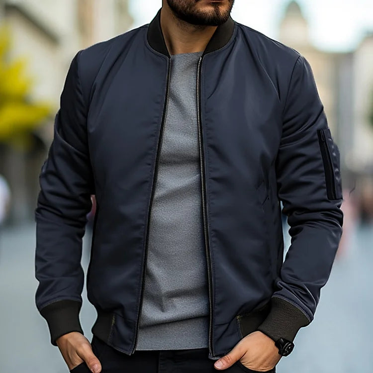 Levoire | Veste Bomber Élégante Bleu