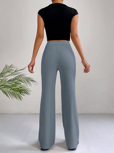 Levoire | Pantalons droits taille haute Mukavat avec bouton
