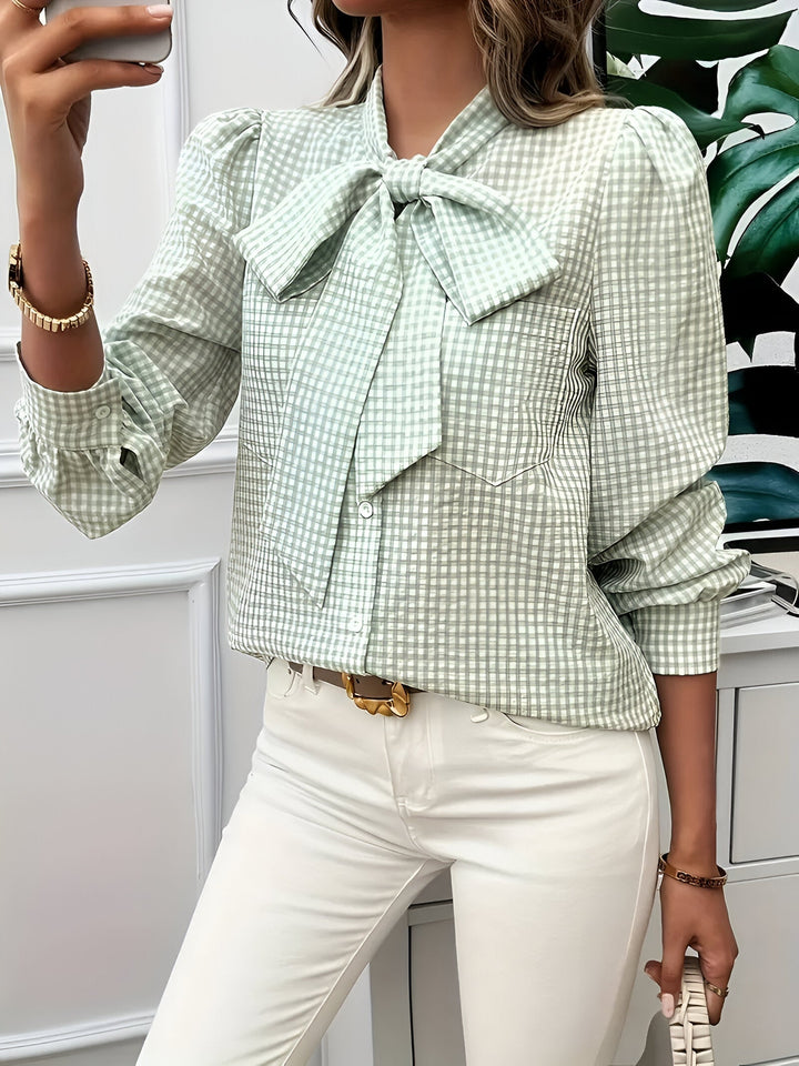 Levoire | Chemise À Motifs Avec Lien Vert clair