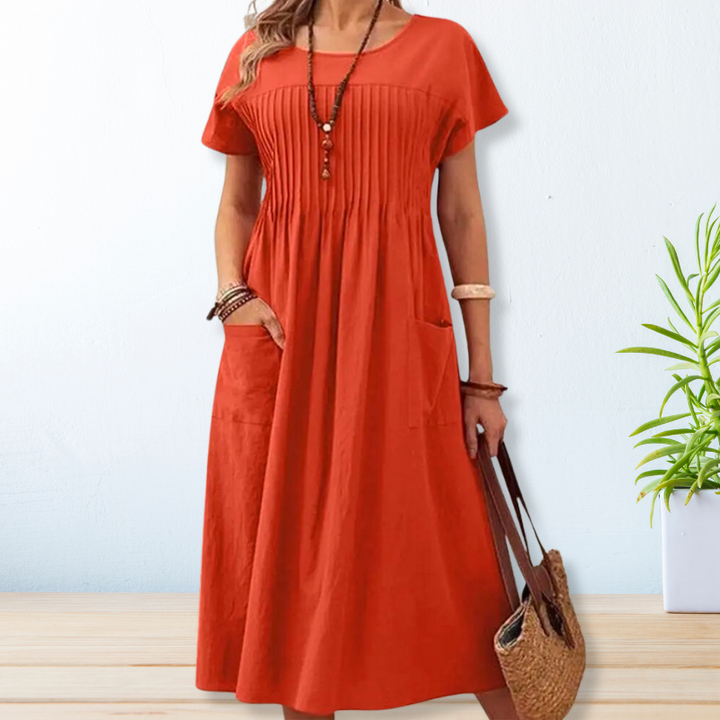 Levoire | Robe De Confort Décontractée Orange