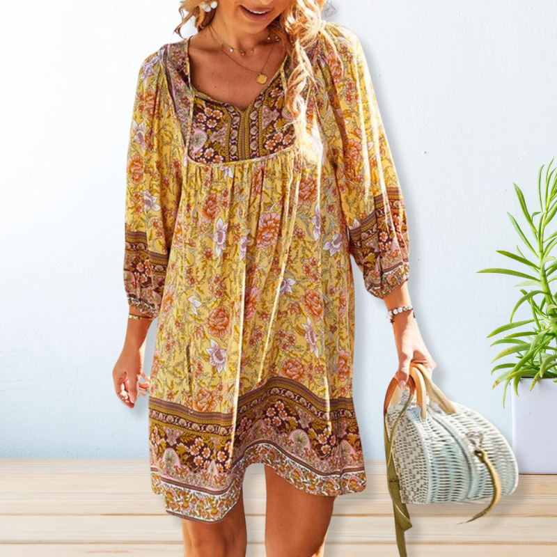 Levoire | Robe Bohème Jaune