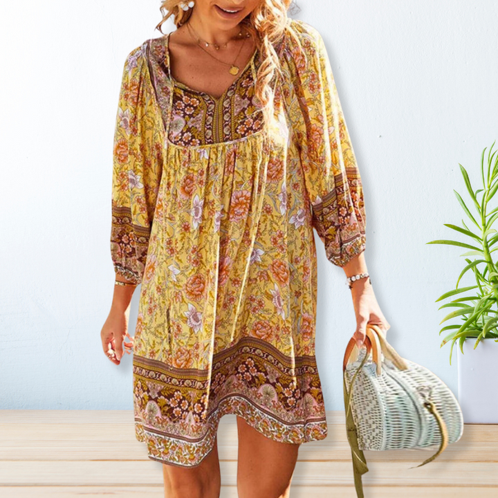 Levoire | Robe Bohème Jaune