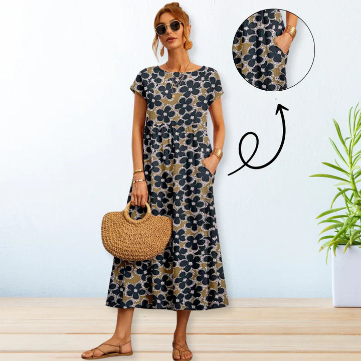 Levoire | Robe D'Été Décontractée Bleu