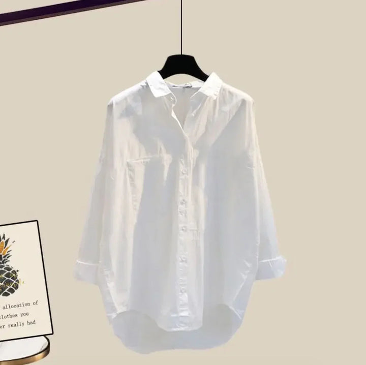 Levoire | Ensemble Trois Pièces Pour Femmes Chemise blanche