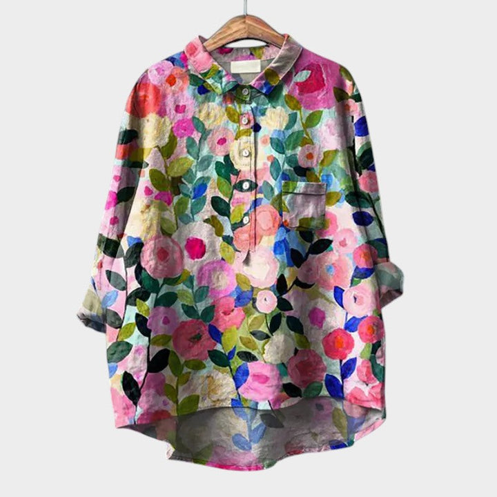 Levoire | Blouse Douce À Coupe Fluide Motif floral 1