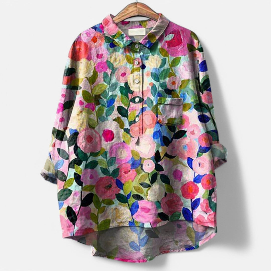 Levoire | Chemisier Élégant Avec Motif Floral Et Une Touche De Grâce Modèle 8