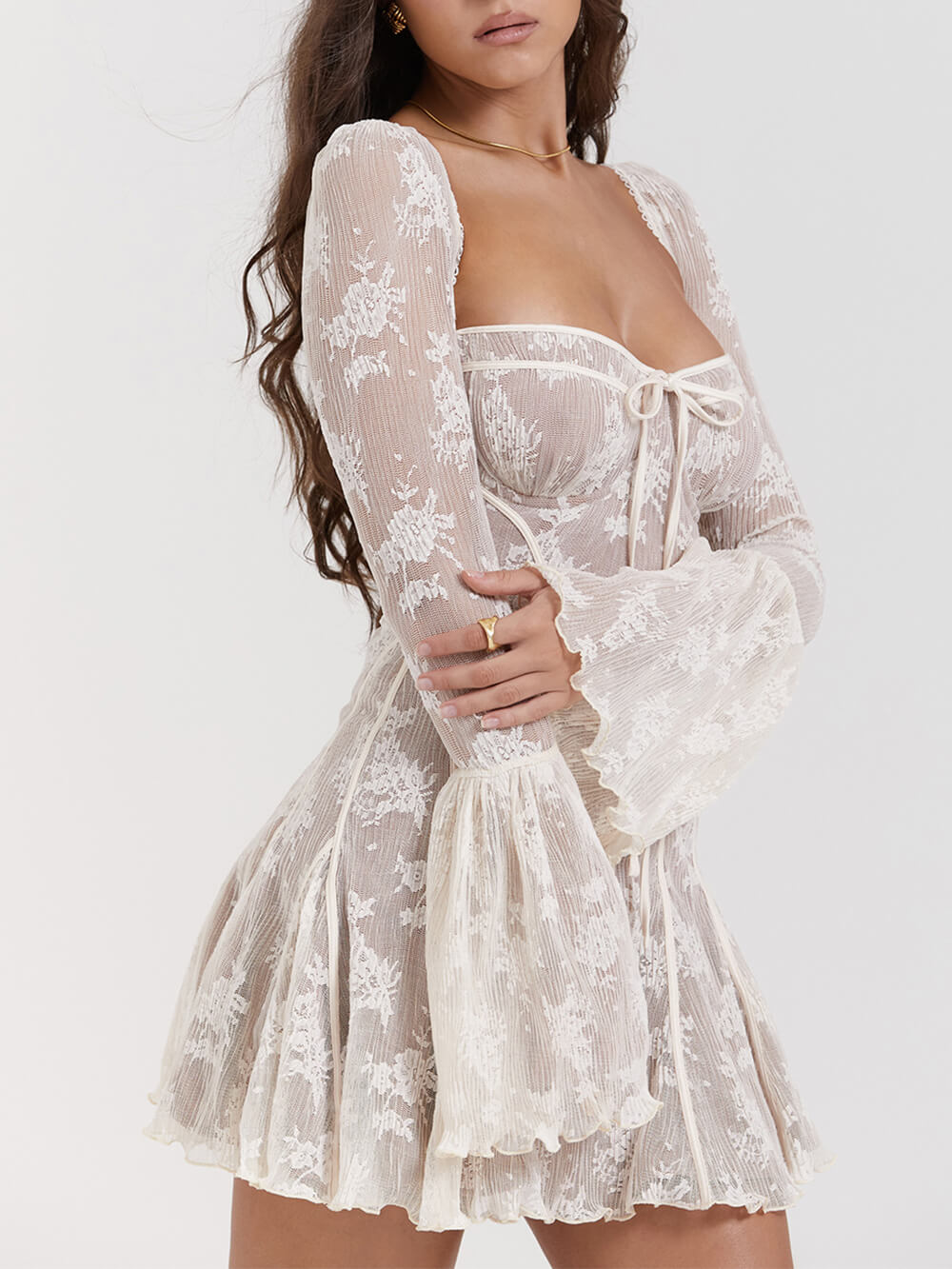 Levoire | Robe De Luxe Élégante Blanc