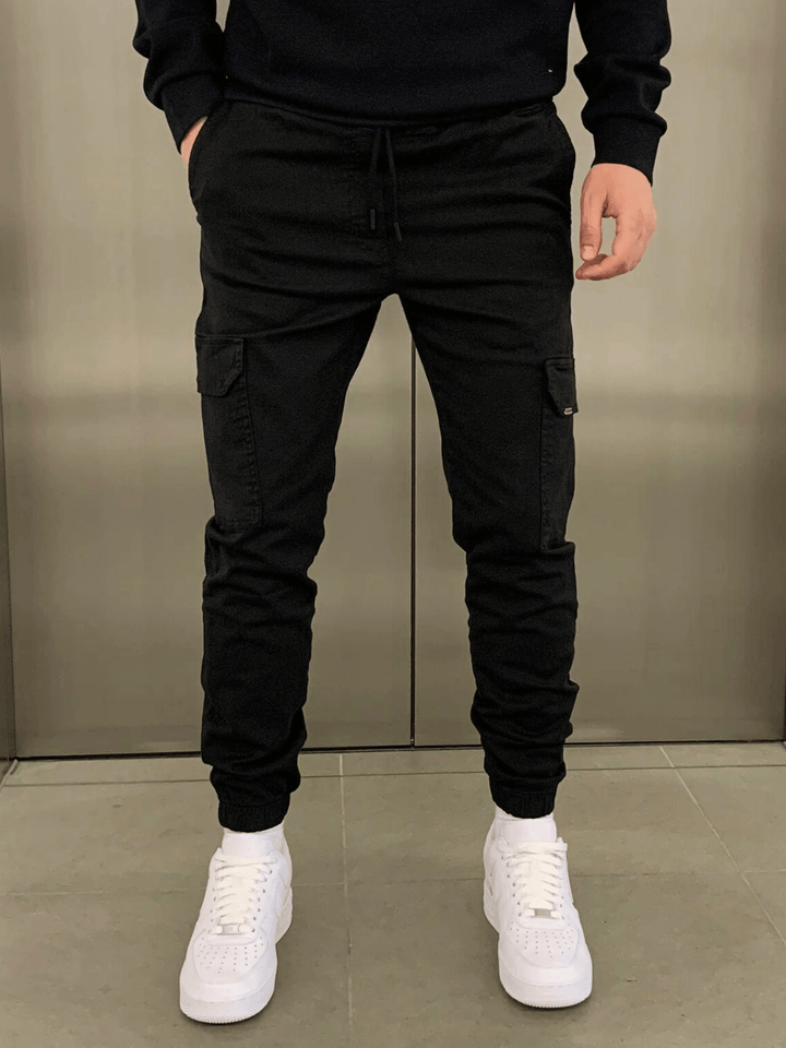Levoire | Pantalon Cargo Jogger - Le Confort Rencontre Le Style Noir