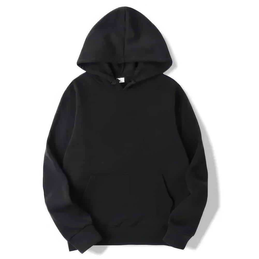 Levoire | Unisex Huppari Collegepaita, Jossa On Huppu Ja Mukava Neule Musta