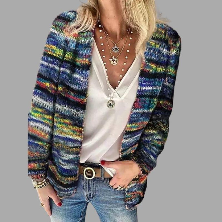 Levoire | Gilet Multicolore Chaud Bleu