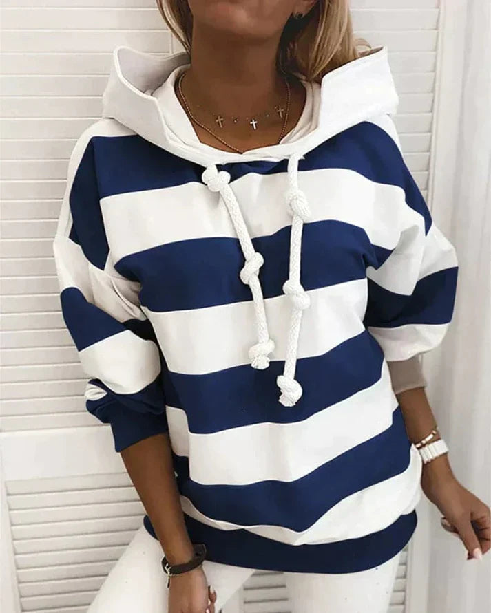 Levoire | Pull À Capuche Plus Chaud Et À La Mode Bleu