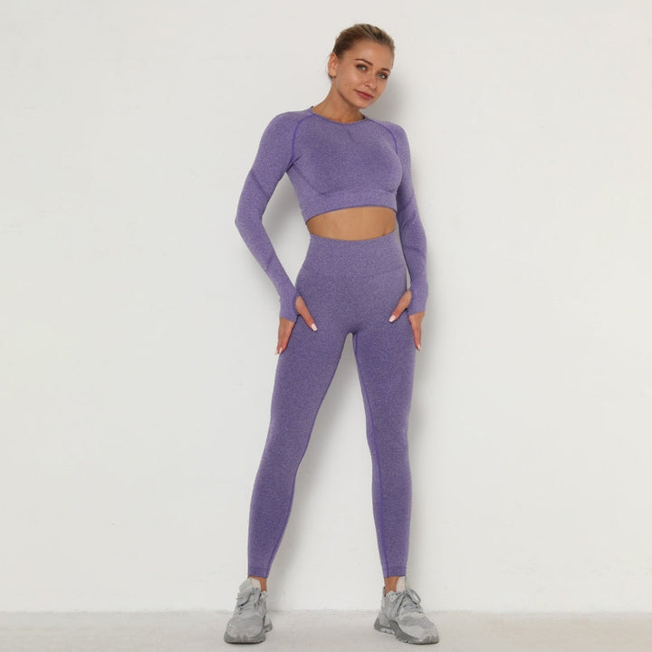 Levoire | Ensemble De Yoga Pour Femmes Violet foncé