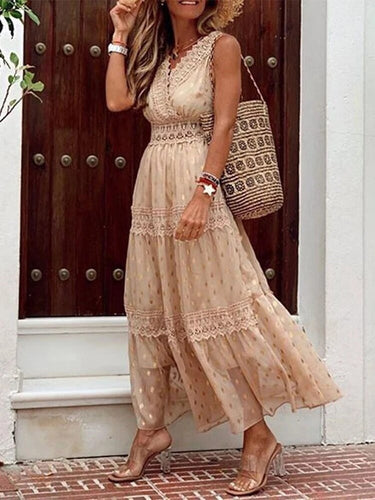 Levoire | Élégante Robe Longue Avec Volants