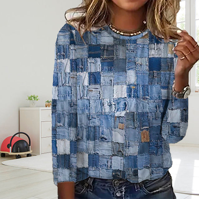Levoire | T-Shirt Écossais Avec Une Touche Classique