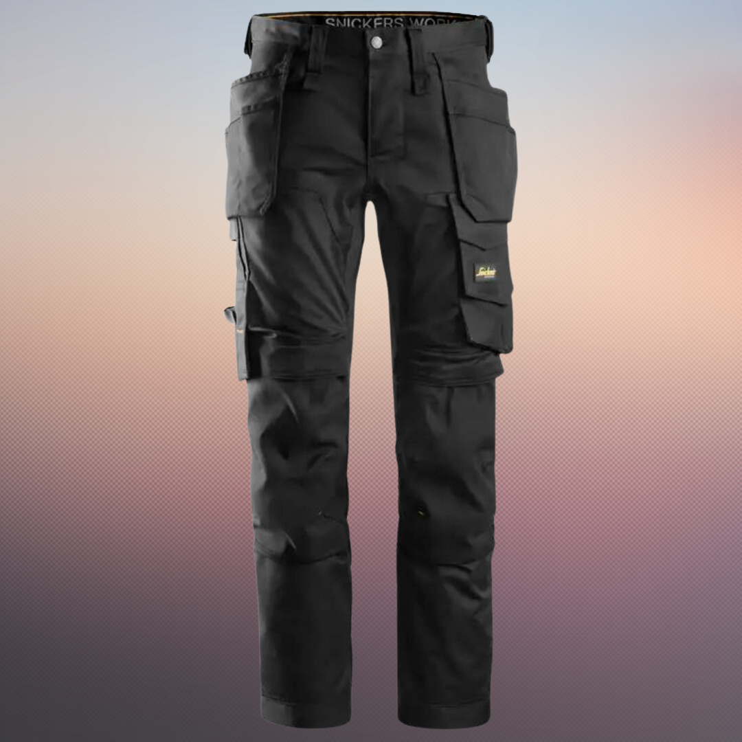 Levoire | Pantalons multifonction confortables avec taille élastique Noir