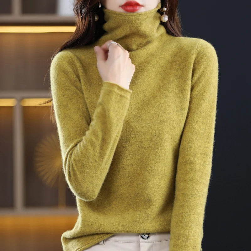 Levoire | Pull En Cachemire Bliss Jaune moutarde