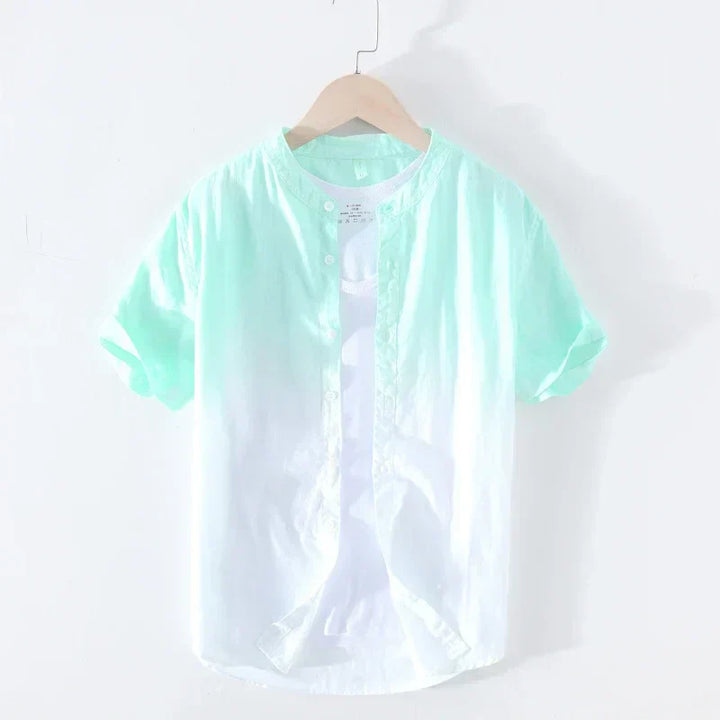 Levoire | Chemise En Lin Pour Hommes Decontractee Stylee Vert