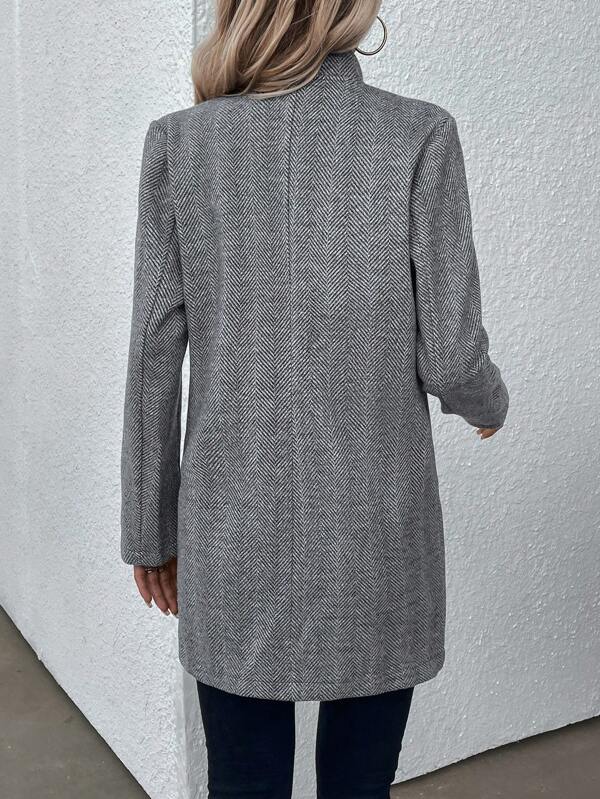 Levoire | Chemise Élégante Avec Col Montant Et Manches Longues