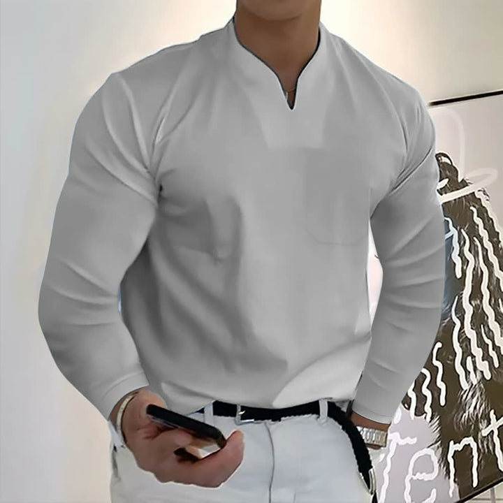 Levoire | Chemise élégante pour hommes Gris clair