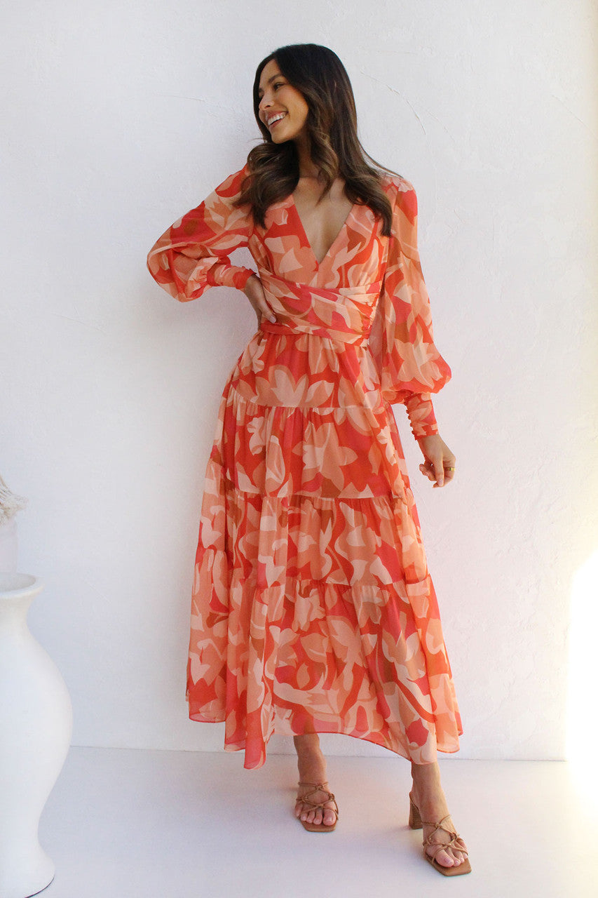 Levoire | Robe À Enrouler Avec Motif Floral Pour Femmes