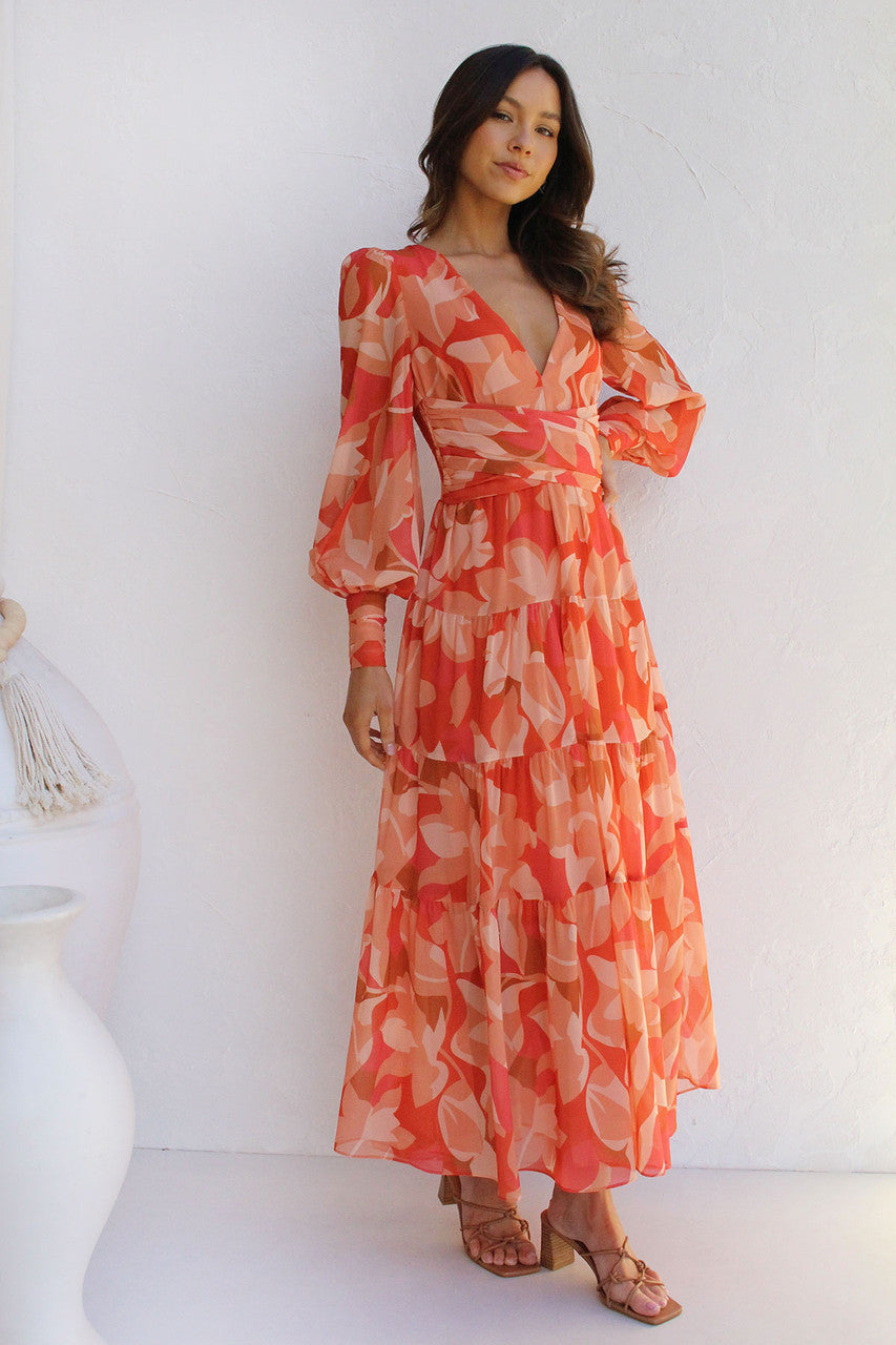 Levoire | Robe Portefeuille À Fleurs Pour Femmes