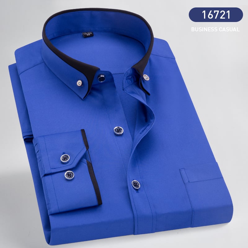 Levoire | Chemise Premium À Manches Longues Bleu