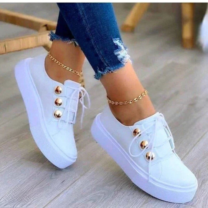 Levoire | Baskets Tendance Pour Femmes Avec Un Design Moderne Blanc