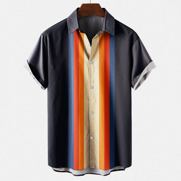 Levoire | Chemise rétro élégante pour homme Noir