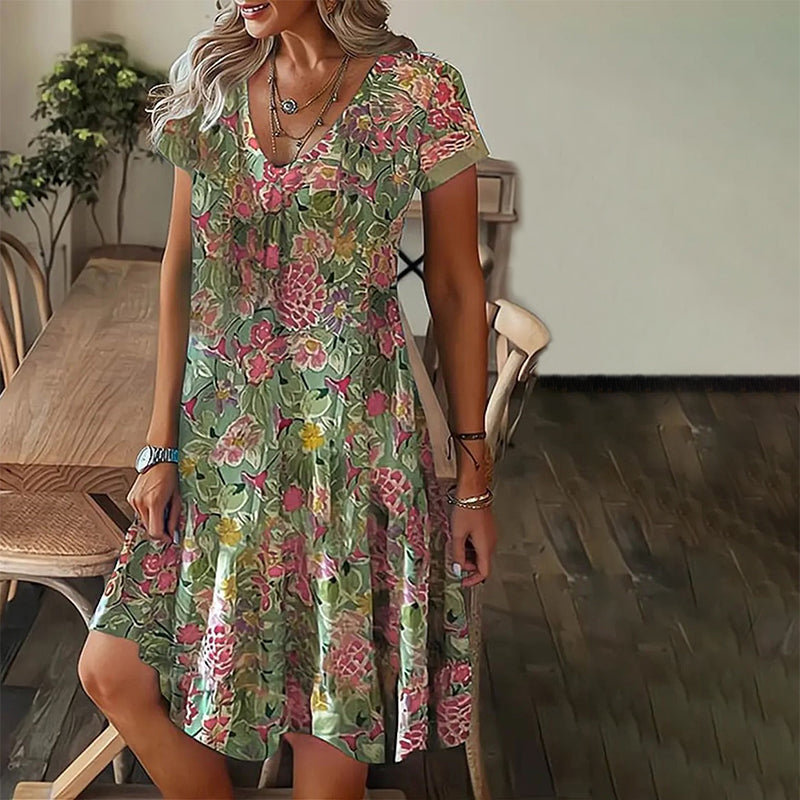 Levoire | Robe Fleurie Estivale Multicolore