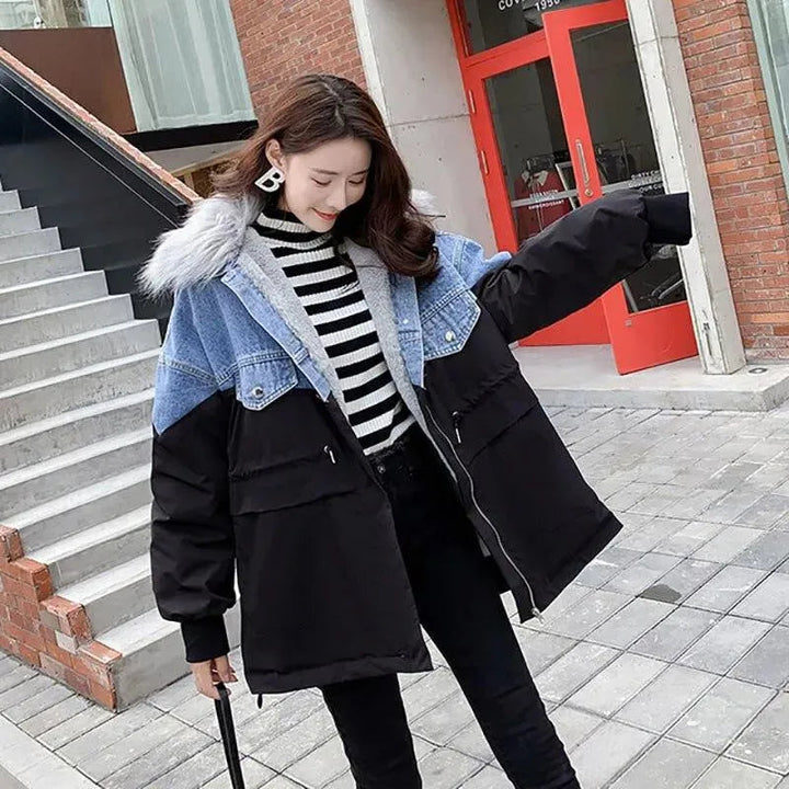 Levoire | Veste en patchwork en denim