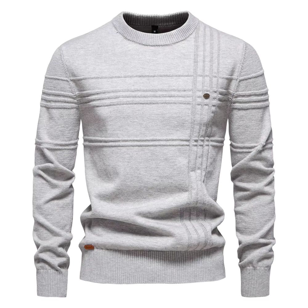 Levoire | Pull d'automne pour hommes Gris