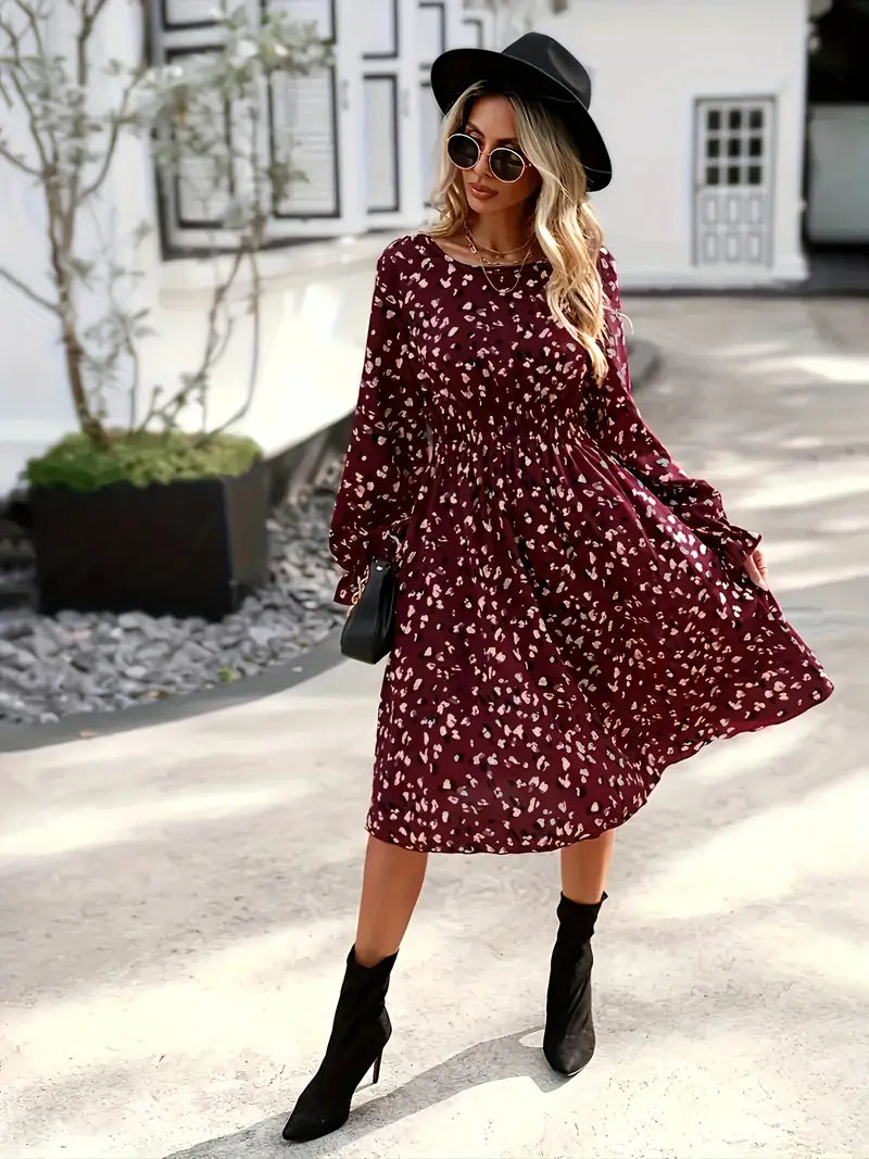 Levoire | Robe Longue À Imprimé Intégral